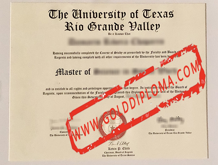 University of Texas Rio Grande Valley fake diploma