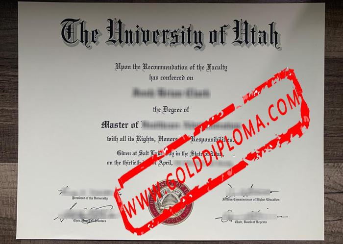 University of Utah fake diploma