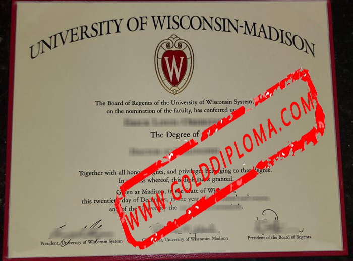 University of Wisconsin Madison fake diploma