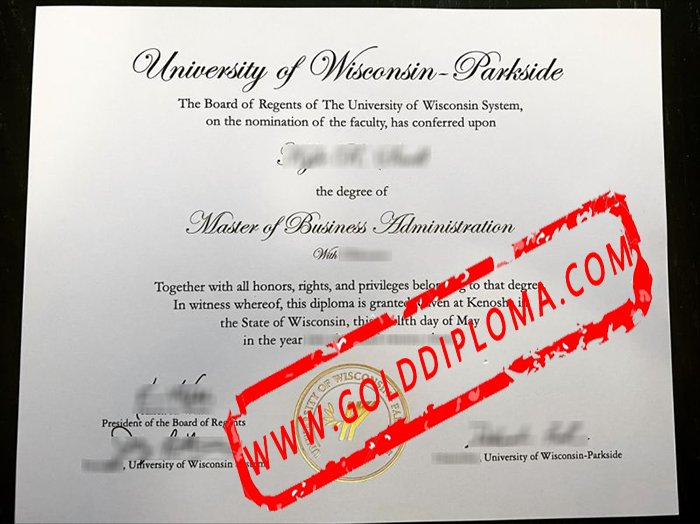 University of Wisconsin Parkside fake diploma