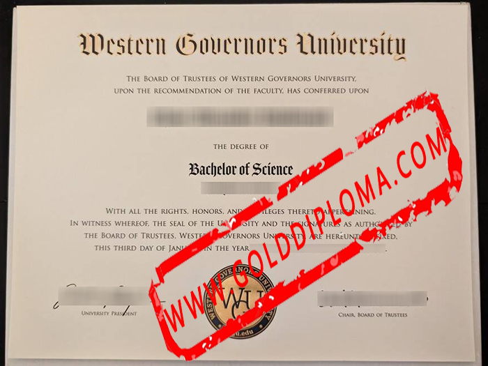 Western Governors University fake diploma