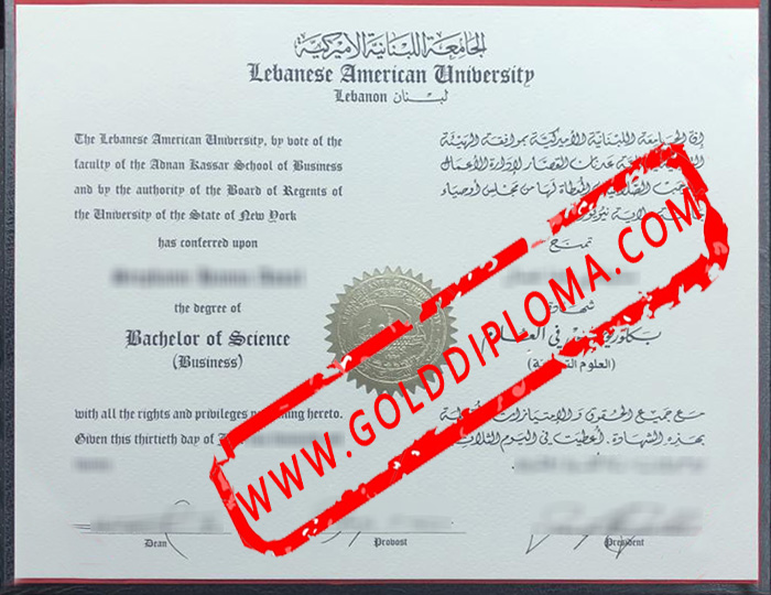 Lebanese American University fake degree